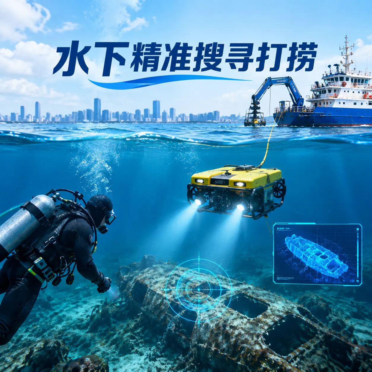 灯塔水下精准搜寻打捞
